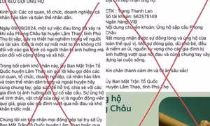 Xuất hiện fanpage lừa đảo kêu gọi quyên góp cho nạn nhân sập cầu Phong Châu
