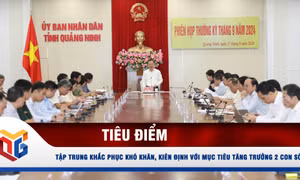 Tập trung khắc phục khó khăn, kiên định với mục tiêu tăng trưởng 2 con số
