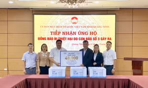 Bac A Bank cùng Tập đoàn TH ủng hộ Quảng Ninh 48.000 sản phẩm TH
