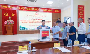 Ủy ban MTTQ huyện Ba Chẽ phát động ủng hộ nhân dân trên địa bàn khắc phục thiệt hại do bão, lũ