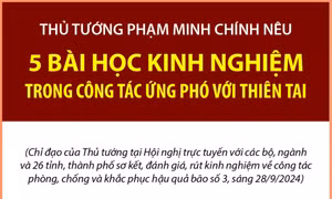 Thủ tướng nêu 5 bài học kinh nghiệm trong công tác ứng phó với thiên tai