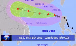 Tin bão trên biển Đông - Cơn bão số 3 (Bão Yagi)