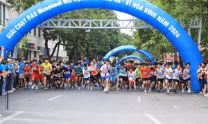 Hơn 1.000 vận động viên thi chung kết Giải chạy Báo Hànộimới 2024