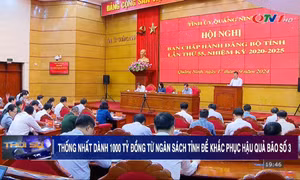 Thống nhất chủ trương dành 1.000 tỷ đồng từ ngân sách tỉnh cho khắc phục hậu quả bão