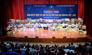 Khai mạc Cuộc thi khoa học, kỹ thuật cấp quốc gia học sinh trung học năm học 2022-2023