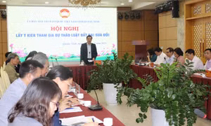 Ủy ban Mặt trận Tổ quốc tỉnh lấy ý kiến Luật Đất đai (sửa đổi)