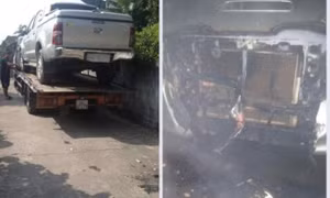 Đốt ô tô hàng xóm vì không được mời liên hoan