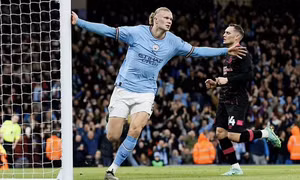 Haaland lập hat-trick ở tứ kết Cup FA