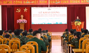Khai giảng lớp bồi dưỡng kiến thức quốc phòng và an ninh đối tượng 3 năm 2023