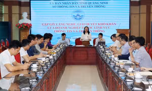 Sở TT&TT tỉnh tổ chức gặp mặt, giải quyết khó khăn của doanh nghiệp thuộc lĩnh vực thông tin và truyền thông