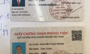 Khởi tố, bắt 2 đối tượng có giấy phóng viên và cộng tác viên của một tạp chí