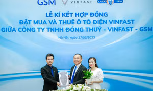 Lado Taxi thuê 500 ô tô điện VinFast và mua bổ sung 40 xe VF e34