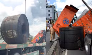Xe container chở thép cuộn rơi đè bẹp ôtô, Bộ GTVT chỉ đạo khẩn