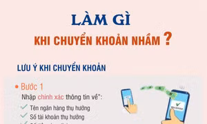 Làm gì khi chuyển khoản nhầm?