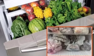 Tác hại của việc để trực tiếp túi ni lông đựng thực phẩm vào tủ lạnh