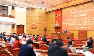 Lấy ý kiến tham gia xây dựng dự thảo danh mục chức danh, chức vụ lãnh đạo