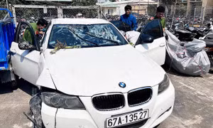 An Giang: Nữ tài xế tử vong sau khi xe BMW lao xuống kênh
