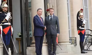 Tổng Bí thư, Chủ tịch nước Tô Lâm hội đàm với Tổng thống Pháp Emmanuel Macron
