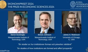 3 người Mỹ thắng giải Nobel Kinh tế 2024