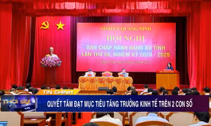 Quyết tâm giữ vững mục tiêu tăng trưởng GRDP 2 con số