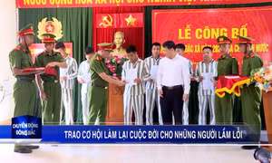 Trao cơ hội làm lại cuộc đời cho những người lầm lỗi