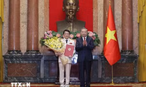 Trao QĐ thăng quân hàm Đại tướng, Thượng tướng cho lãnh đạo Công an, Quân đội
