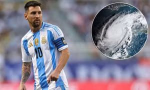 Ngày tái xuất đội tuyển Argentina của Messi bị đe dọa bởi siêu bão Milton