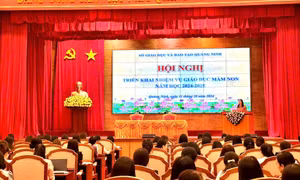 Triển khai nhiệm vụ năm học 2024-2025 đối với giáo dục mầm non