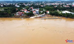 Khẩn cấp tháo cầu phao Phong Châu