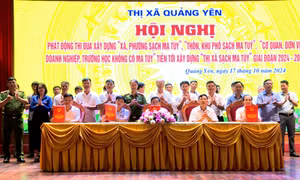 Quảng Yên phát động thi đua xây dựng thị xã sạch ma túy giai đoạn 2024-2025