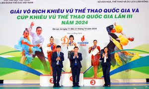 Quảng Ninh giành 8 HCV Giải VĐ Khiêu vũ thể thao quốc gia 2024