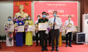 Móng Cái: Hội thi báo cáo viên, tuyên truyền viên giỏi năm 2021