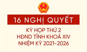 16 nghị quyết được thông qua tại Kỳ họp thứ 2 Hội đồng nhân dân tỉnh khóa XIV