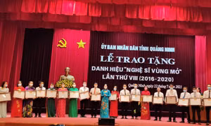 Lễ trao tặng danh hiệu “Nghệ sĩ Vùng mỏ” lần thứ VIII