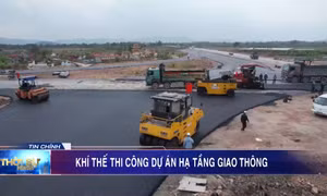 Khí thế thi công dự án hạ tầng giao thông