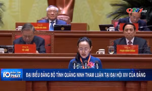 Đại biểu Đảng bộ tỉnh Quảng Ninh tham luận tại Đại hội XIV của Đảng