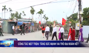 Công tác mặt trận: Tăng sức mạnh vai trò đại đoàn kết