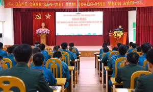 Bộ CHQS tỉnh Quảng Ninh khai mạc tập huấn cán bộ Ban CHQS cấp xã năm 2023