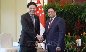 Thủ tướng Phạm Minh Chính tiếp Phó Thủ tướng Singapore Lawrence Wong