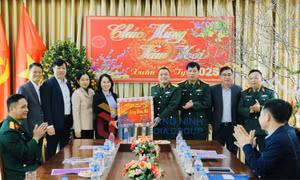 Phó Bí thư Thường trực Tỉnh ủy, Chủ tịch HĐND tỉnh Trịnh Thị Minh Thanh thăm, chúc Tết cán bộ, chiễn sĩ và nhân dân trên địa bàn tỉnh, tháng 1-2025