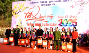 “Tết sum vầy, Xuân ơn Đảng thắm tình quân dân năm 2025" tại Tiên Yên