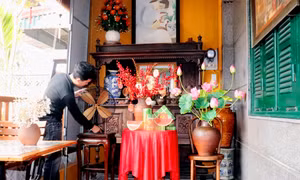 Thưởng lãm không khí Tết sớm với Hội Cà Phê