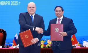 Thông cáo chung về kết quả chuyến thăm chính thức Việt Nam của Thủ tướng Chính phủ Liên bang Nga M.V. Mishustin