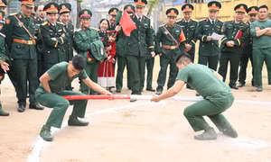 Bộ CHQS tỉnh: Sôi nổi hoạt động thể thao mừng Đảng, mừng Xuân Ất Tỵ năm 2025