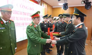 Tăng cường lực lượng bảo đảm an ninh, trật tự, bảo vệ Tết Nguyên đán Ất Tỵ năm 2025