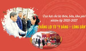 Đại hội chi bộ thôn, bản, khu phố nhiệm kỳ 2025-2027: Thắng lợi từ “Ý Đảng - Lòng dân”