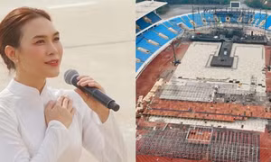 Quy mô sân khấu có sức chứa 40.000 khán giả trong concert Mỹ Tâm