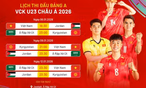 Công bố danh sách U23 Việt Nam dự VCK U23 châu Á 2026