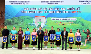 Khai mạc Giải Bóng đá nữ các dân tộc thiểu số Quảng Ninh mở rộng 2025