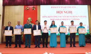 Xã Quảng Tân tổng kết công tác Xây dựng Đảng năm 2025